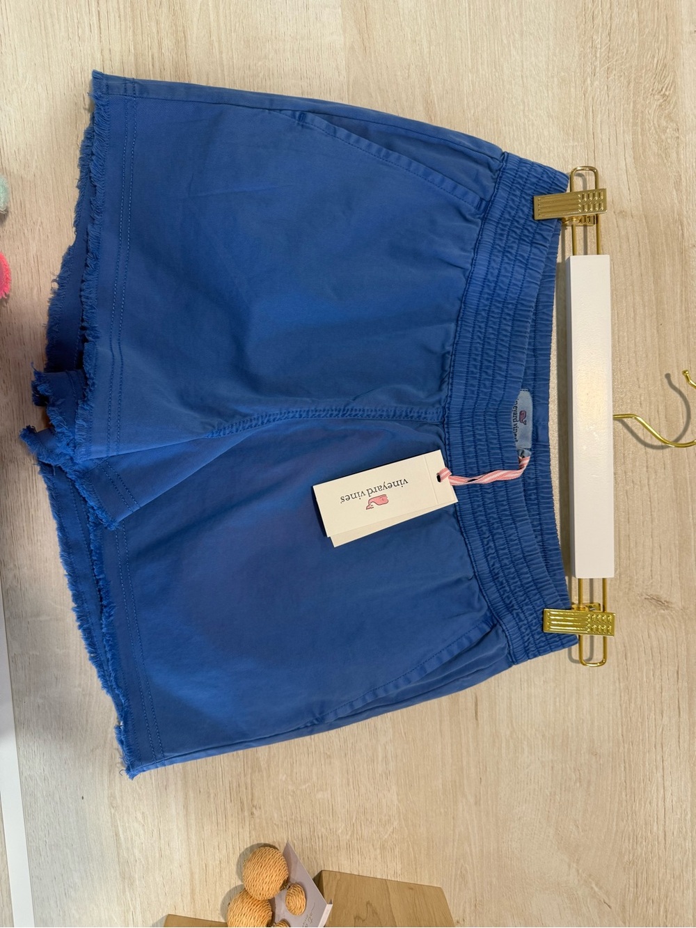 Vineyard Vines Pull-on Blue Frayed-Hem Shorts